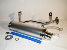 Performance Scooter Exhausting silver color GY6 50cc QMB Chinese Scooter Moped Parts