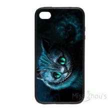 For iphone 4/4s 5/5s 5c SE 6/6s plus ipod touch 4/5/6 back skins mobile cellphone cases cover Wonderland Cheshire Cat Designs