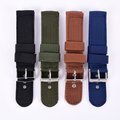 New Military Army Nylon Fabric Canva Wrist Watch Band Strap 18 20 22 24mm 4Color Banda