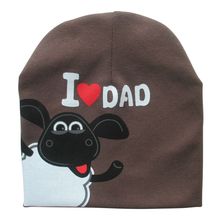 Warm Infant Baby Girl I Love Dad/Mom Cap Toddler Kid Newborn Beanie Hat 7M-3Y 1PC ZC5