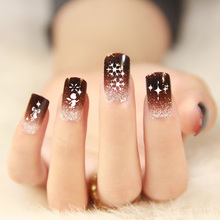 11 PC One Sheet Beauty Nail Art Christmas Snowflake Nail Stickers For Nails Water Transfer Decals
