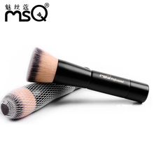 Brand MSQ High Quality Synthetic Hair Foundation Makeup Brush With Painted Wood Handle For Fashion Beauty