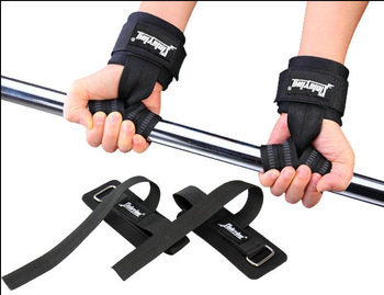 2pcs 1 pair Weight Lifting Gloves Chin Up Palm Supporters Training sport Grip Barbell Straps with