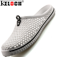 Keloch Beach Sandals Men&Women Summer Style Clogs Models Hole Mules Shoes Women Garden Sildes Flat Slippers Shoes Men