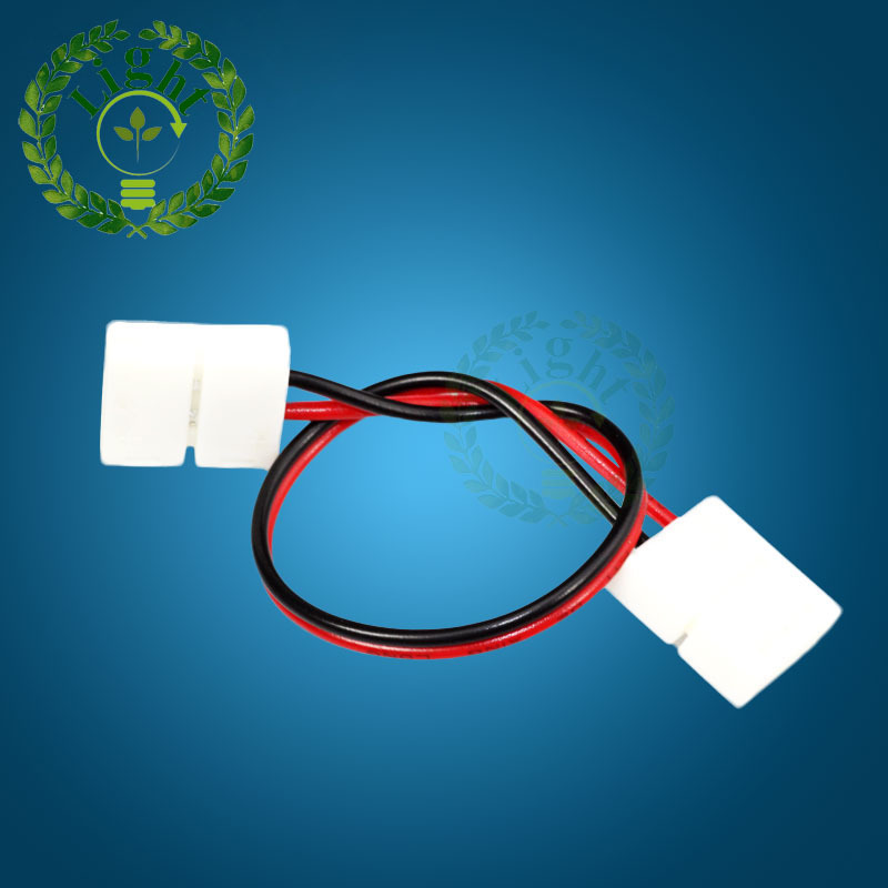 10pcs 5050 LED strip no solding two connector with wire for single color LED strip 2
