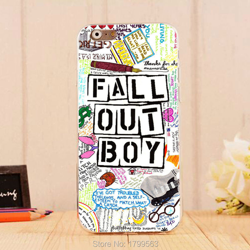 hot Fall Out Boy Quotes colorful Soft Silicon clear TPU Skin case for font b iphone6