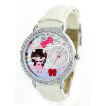 2015 Mini palabra de cuarzo DIY 3D lindo Ali chica arcilla del polímero relojes mujeres relojes vestido de la muchacha Brithday regalo del Festival MN634