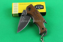 440 57HRC blade wood handle OEM Buck X44 small mini utility folding pocket knives camping hunting