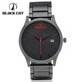 Watches Men Relogio Feminino Hot Man Watch Blackcat Stainless Steel Fashion Quartz Wristwatches Auto Calendar 50m