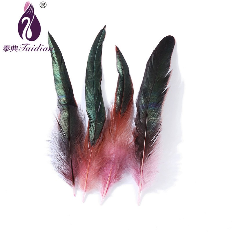 Dyed Rooster feather 6#