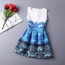 Summer Dress 2015 Dresses For Girls of 12 years old costumes for kids children dressed top quality pattern floral cheap children