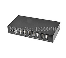 Usb 2.0 скорость 7 разъём(ов) USB hub, Черный 7-ports промышленного usb-концентратор с 15KV оур защита