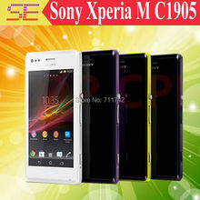 Unlocked  Sony xperia M C1905 Dual-core Mobile phone 4.0” Android OS 5MP Camera GPS WIFI 1GB RAM 4GB ROM Free Shipping
