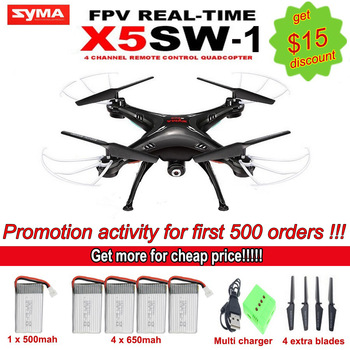 Syma X5SW / X5SW-1 WIFI беспилотный Quadcopter с FPV камеры без головы 6-Axis в режиме реального времени вертолет четырехъядерный-вертолете игрушки