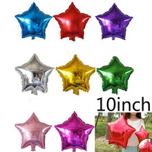HOT 10pcs/lot 10inch Star balloons 25CM Five-Point ballon For Wedding Birthday Party supplies Inflatable globos