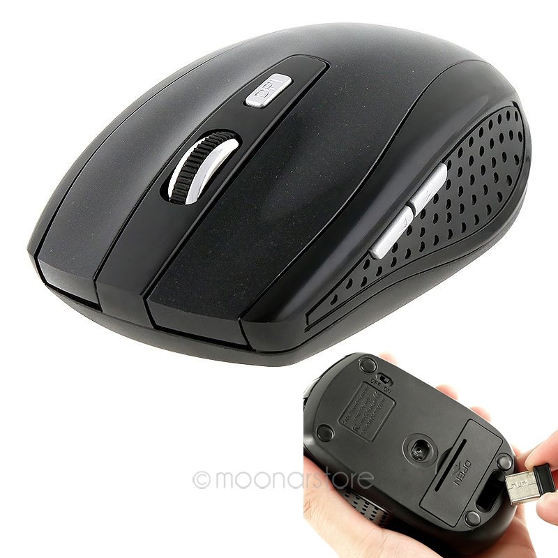 2 4GHz USB Optical Wireless Mouse USB Receiver Mice Cordless Game Computer PC Laptop Desktop Without