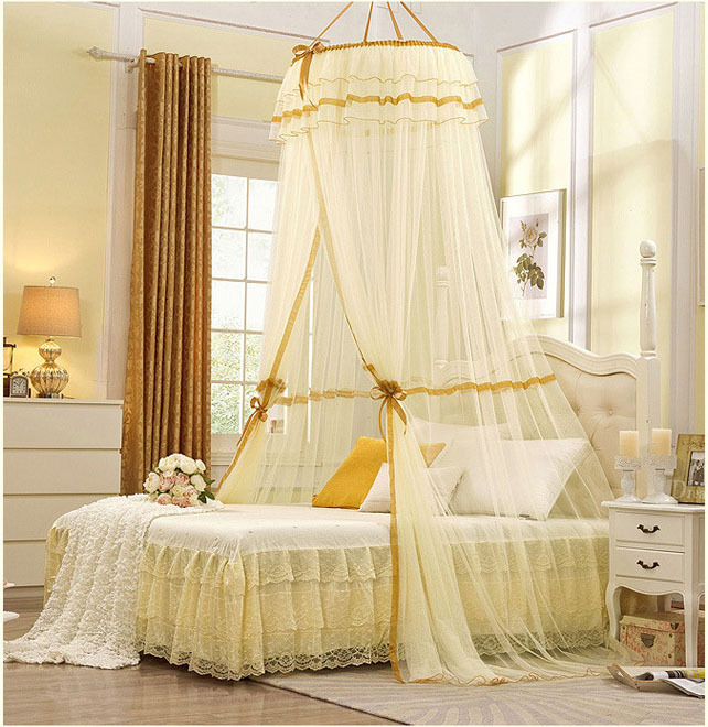 2015 Mosquito Nets Curtain for Bedding Set 5 Colors Princess Bed Canopy Bed Netting Tent Mosquiteiros De Teto Magic Mesh