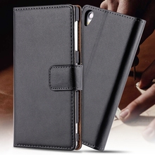 Z1 Genuine Leather Case Wallet Cover With Magnetic Buckle for Sony-Ericsson Xperia Z1 L39h C6903 C6902 Luxury Full Flip Case