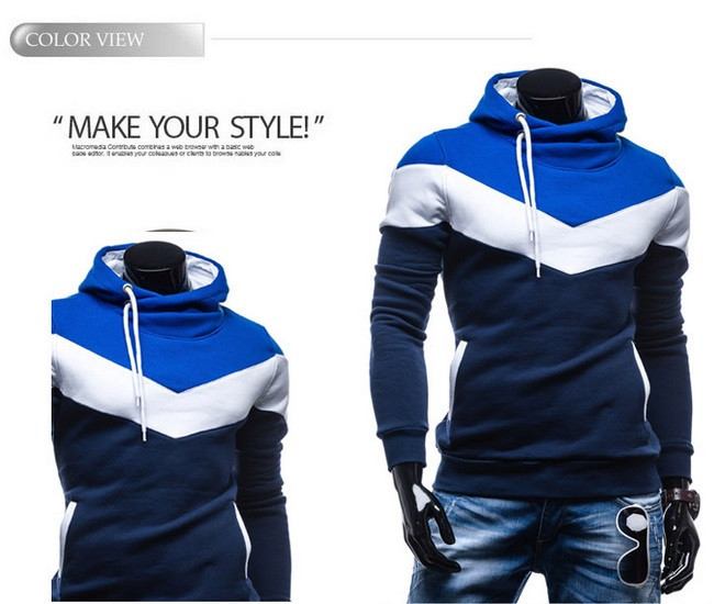 Free shipping Wholesale New 2014 Spring Mens Fleece Hoodies Hit Color Design For Men Sport Dress Slim Sweatshirt Man Hoody XXXL Free shipping Wholesale New 2014 Spring Mens Fleece Hoodies Hit Color Design For Men Sport Dress Slim Sweatshirt Man Hoody XXXL