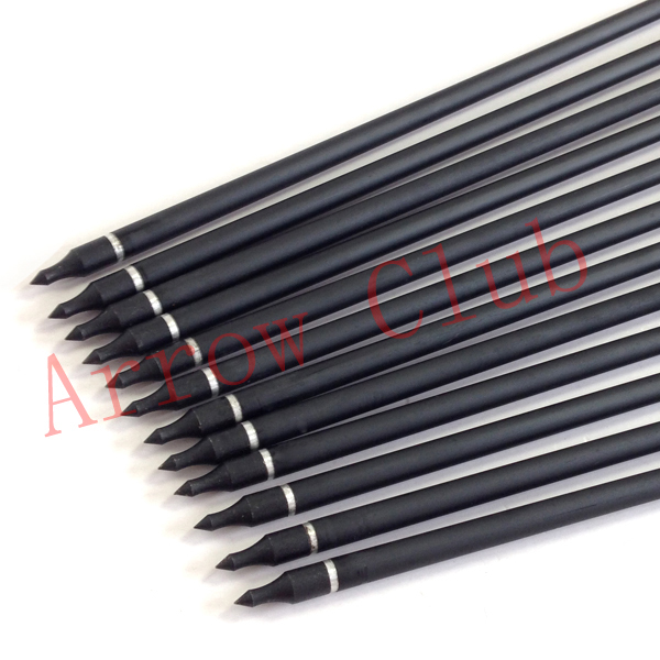 30 mixed carbon and glassfiber arrow shaft 12pcs with 7 8mmOD and arrow tips hunting compound