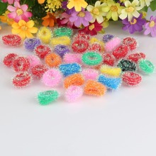 New Mixed Candy Colored Sell By Package High Quality Hair Holders Elastics Hair Tie Gum Causal Headwear Scrunchy Baby Hair Bands