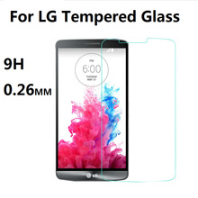 0.26mm Premium Tempered Glass For LG G2 G3 Stylus G3S G4 Mini L70 L90  pro 2 beat Leon Magna L Bello Fino Screen Protector Film