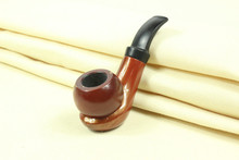 Men’s Wooden Pipe Tobacco Smoking Pipe Hot sales Durable Wooden Smooth Standard chimney Handmade 1set/lot Durable Wooden