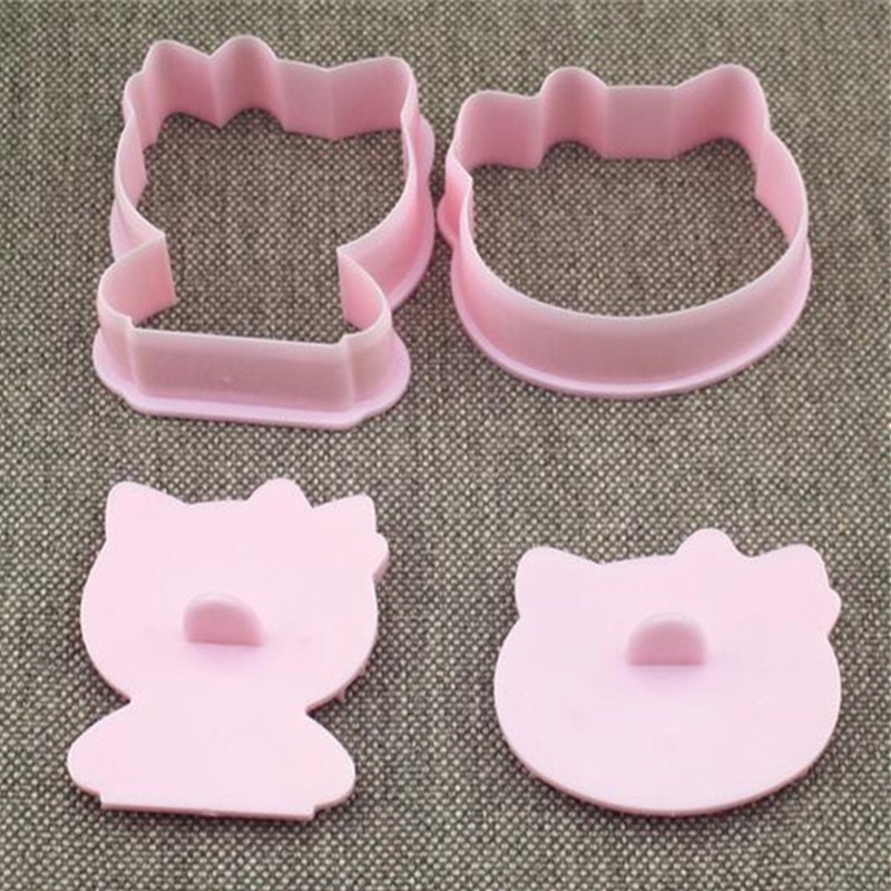 2pcs kitty cookie cutter 5