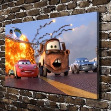 20027 cars Children Cartoon Movie , HD Canvas Print Home decoration Living Room bedroom Wall pictures Art painting