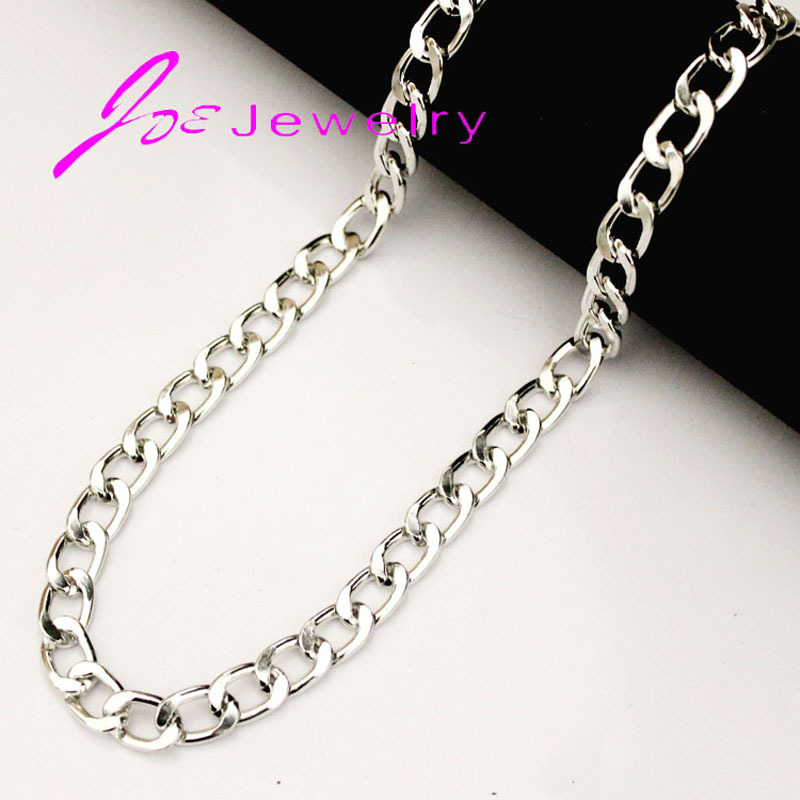 2015 New Fashion 18K Gold Silver Plated Women Gift Chain Chunky Necklaces Pendants Necklace Women Men