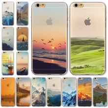 Free Shipping Newest Soft Semi Transparent Colorful Design Case Cover For iPhone 6 WHD1440 1-15