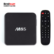 Mini M8S Android TV Box IPTV Amlogic S812 2G RAM 8G Android 4.4 4K KODI Quad Core 2.4G/5G WiFi Digital Top Box Recepteur TNT HD