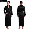 Lilysilk 100 Pure Silk Mens Bath Robe Kimono Japanese Sexy Long Wedding 22 Momme Long Sleeve