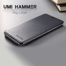 Original Umi Litchi Texture Horizontal Flip Leather Case with Logo for UMI HAMMER Mobile Phone Black