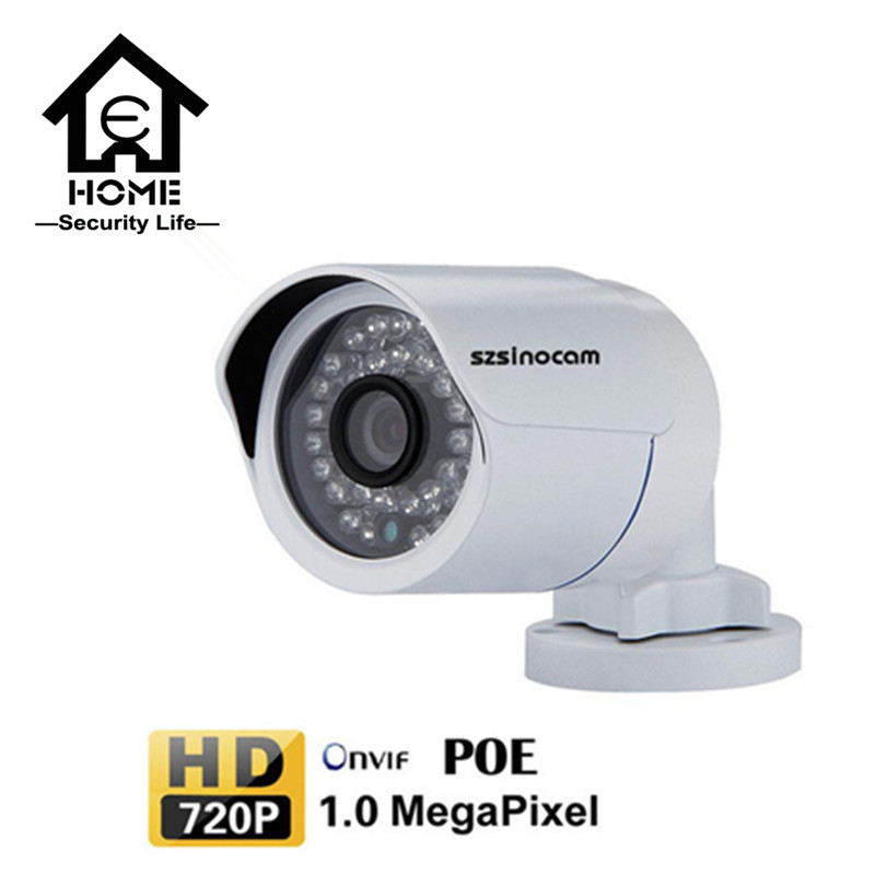 Гаджет  720P Waterproof H.264 1.0 Megapixel ONVIF Security CCTV POE IP Camera EU Compatible with brand NVR such as Hikvision, Dahua  None Безопасность и защита