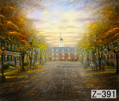 Mysterious scenic Backdrop z 391 10ft x20ft Hand Painted Photography Background estudio fotografico backgrounds for font