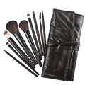 Selljimshop New Black Makeup Brushes Professional Eye Eyebrow Shadow Powder Lipsticks Cosmetics Tools 9Pcs Bag fFreeshipping