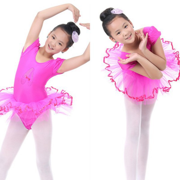 New Child Girls Ballet Dancewear Dress Tranning Dance Skirt Tutu Dress Leotard 4 SizeYRD