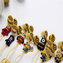 New cartoon earphone minions Despicable Me superman in-ear headset 3.5mm jake stereo headphones for iphone 5 5s Samsung