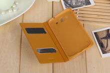 Slim View Battery Housing Shell Original Flip Leather Case Back Cover Shockproof Holster Bag For Samsung