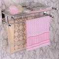 Stainless Steel Towel Rack Luxury Solid Polished Chrome Towel Rack Towel Wall Shelf Bathroom Shelf