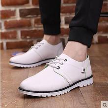 2016 Free shipping fashion spring male shoes male casual shoes fashion leather Men commercial breathable fashion single shoes