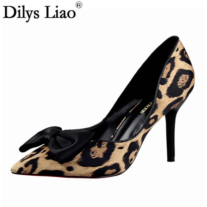 pointed leopard print heels