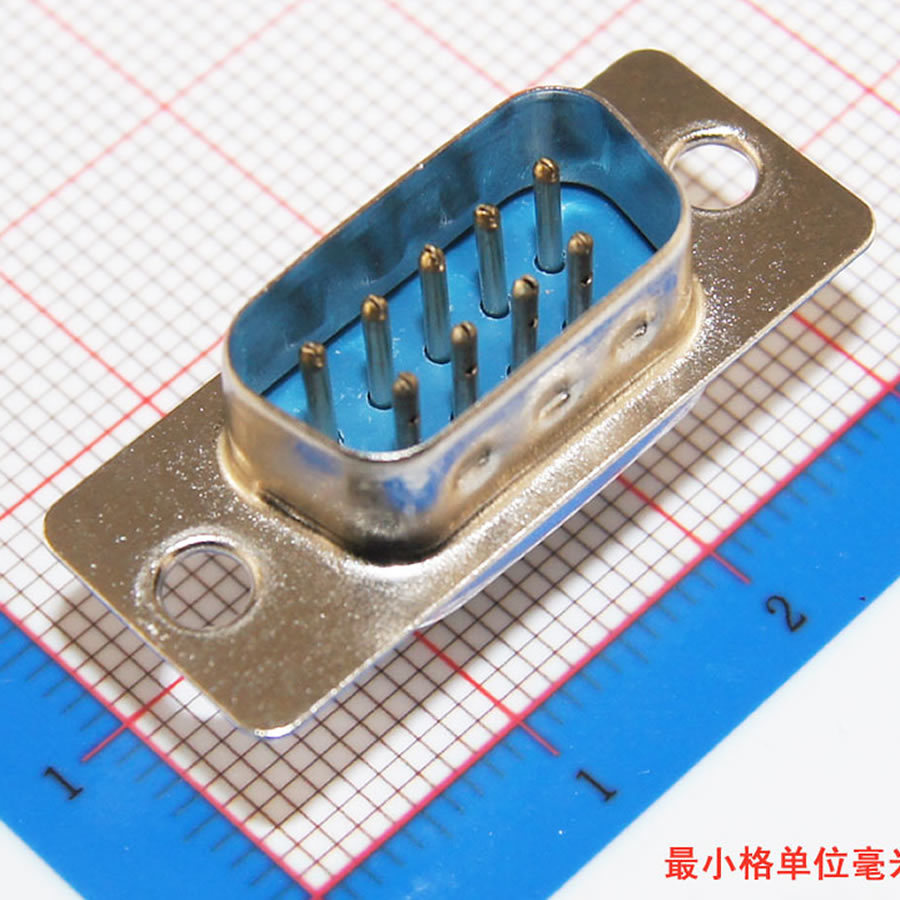 D1305 Free shipping 10 pcs Computer DB9 Male to Solder Type Adapter Connectors