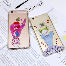 Air Anti-shock S-Line Korea Cute Girl Skinny Skin Body Cover Case For iphone6 6s 6plus Cellphone Case Protector