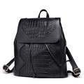 Designer Luxury Embossing Genuine Leather Bag Women Solid Color Drawstring Backpack Top Layer Cowhide Fashion Daypack