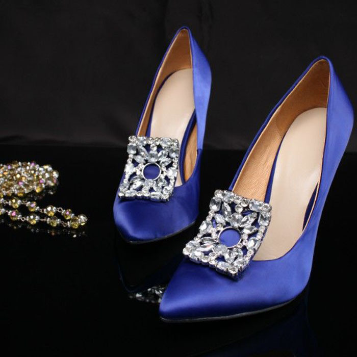 On behalf of a 2015 spring high heel buckle shoes Korean Rhinestones with fine pointed shoes