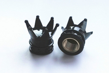Free shipping Motorcycle Black Crown Wheel Rim Tyre Tire Valve Stems Cap Dust Cover For Harley