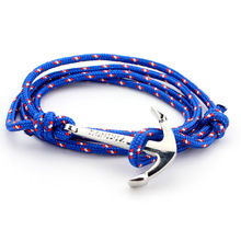 Retro Miansai Bracelets Fashion Jewelry 40cm Leather Bracelet Men Anchor Bracelets For Women Best Gift silver plated