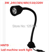 3W 24V HNTD machine work lights / LED soft Flexible light bar / Milling Light Waterproof